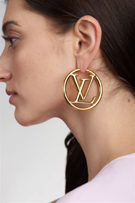 louis vuitton hoop earings